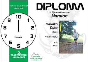 10. Sljemenski maraton – diplome su online